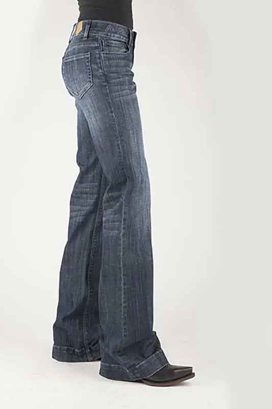 Tin Haul 460 Ella Fit Plain Pocket ( Denim Dark Wash ) - Women's Jeans