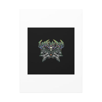 Love My Dog metal font Canvas | gothic wellness quote, edgy self-care merch