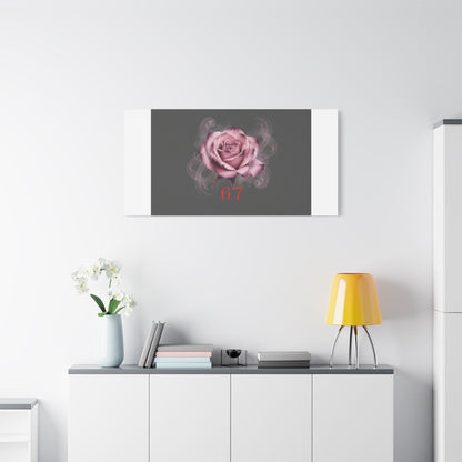 6 7 Valentine's Canvas | Viral Gothic Rose Wall Art | 6 7 Meaning Dark Romance