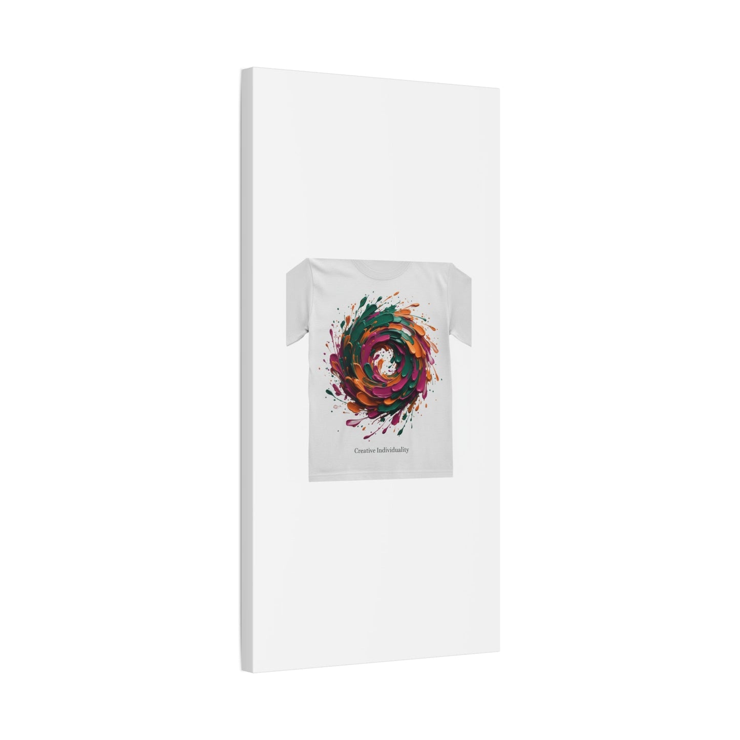 Painterly Abstract Floral Swirl Canvas | Matte Stretched Canvas