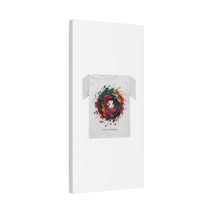 Painterly Abstract Floral Swirl Canvas | Matte Stretched Canvas