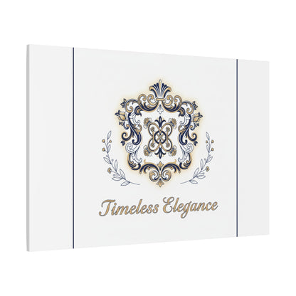 Ornate Brooch Emblem Canvas | Vintage Formalwear Accents, Baroque Print