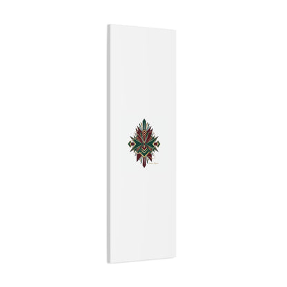 Art Deco geometric brass print Canvas | Neo-Deco chrome & gold fan motif