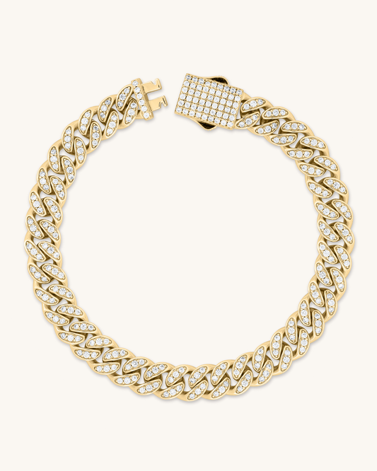 8mm Monaco Cuban Bracelet