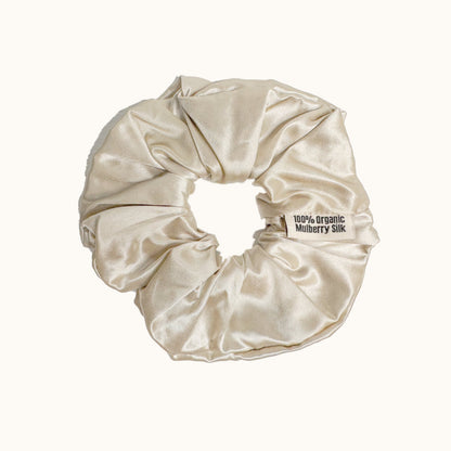 100% Organic Mulberry Silk Luxe Hydration Oversized Scrunchie