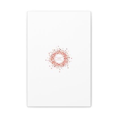 Tiny Heart Confetti Canvas | Matte Stretched Wall Art
