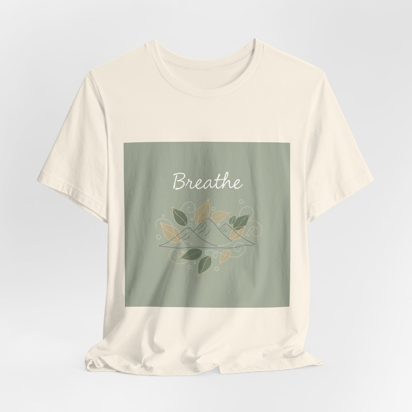 Breathe Leaf Line Tee | nature vibes, calming minimal