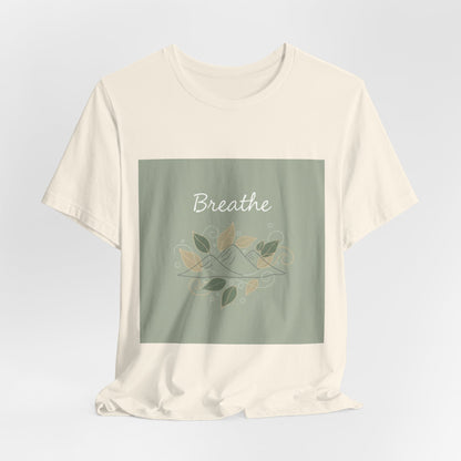 Breathe Leaf Line Tee | nature vibes, calming minimal