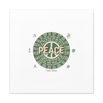 Peace doodle canvas | hand drawn sketch aesthetic, handwritten message