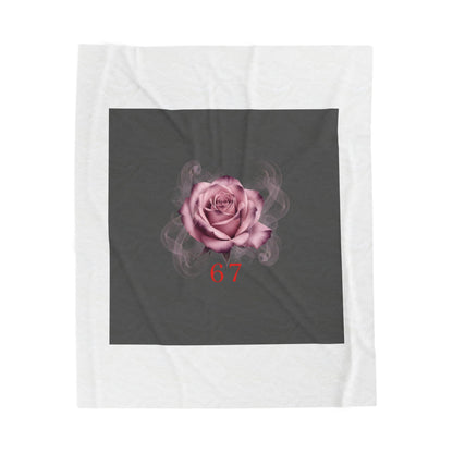 Moon Rose Valentine's Blanket | Viral Gothic Rose Velveteen | Dark Romance Valentine's Gift