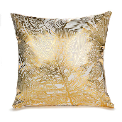 Sofa cushion cover bronzing waist pillowcase