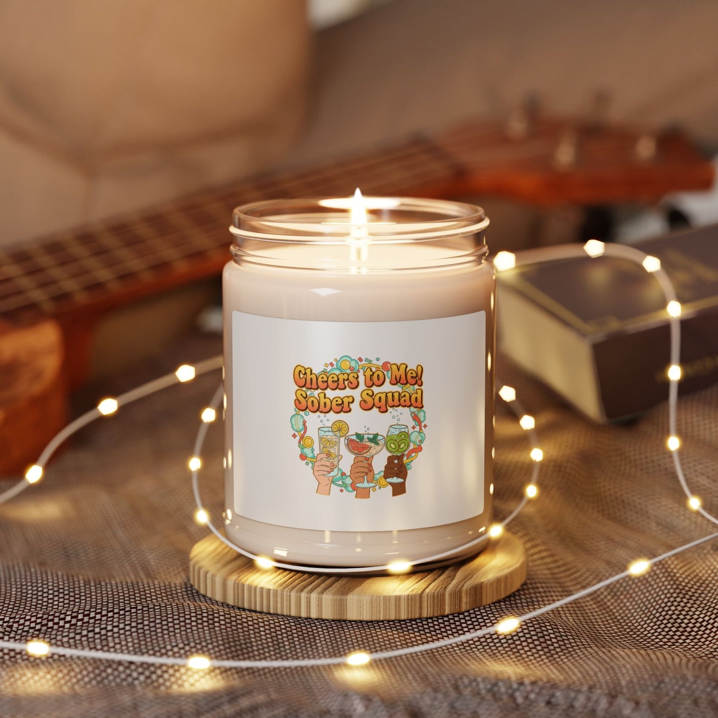 Cheers to Me Sober Squad Candle | Dry January Mocktail Scented Soy Candle
