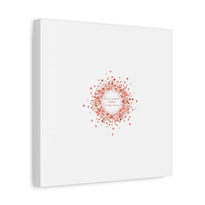 Tiny Heart Confetti Canvas | Matte Stretched Wall Art