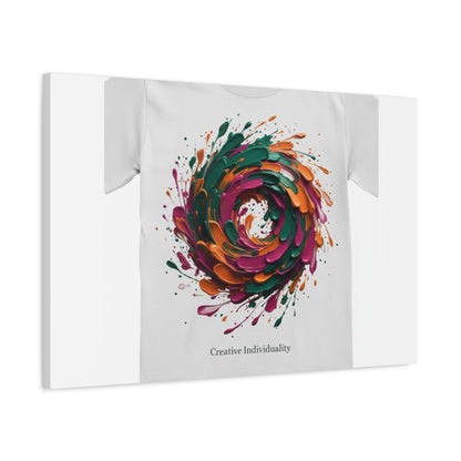 Painterly Abstract Floral Swirl Canvas | Matte Stretched Canvas