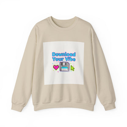 Download Your Vibe Sweatshirt | Y2K retro tech, pixel floppy art
