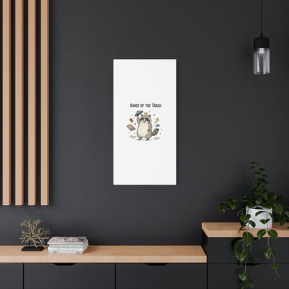 Kings of the Trash Canvas, Raccoon Doodle | Trash Panda, Goofy Critter Art