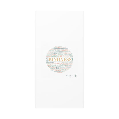 Kindness Word Cloud Canvas | Fresh Start Minimalist Wall Art