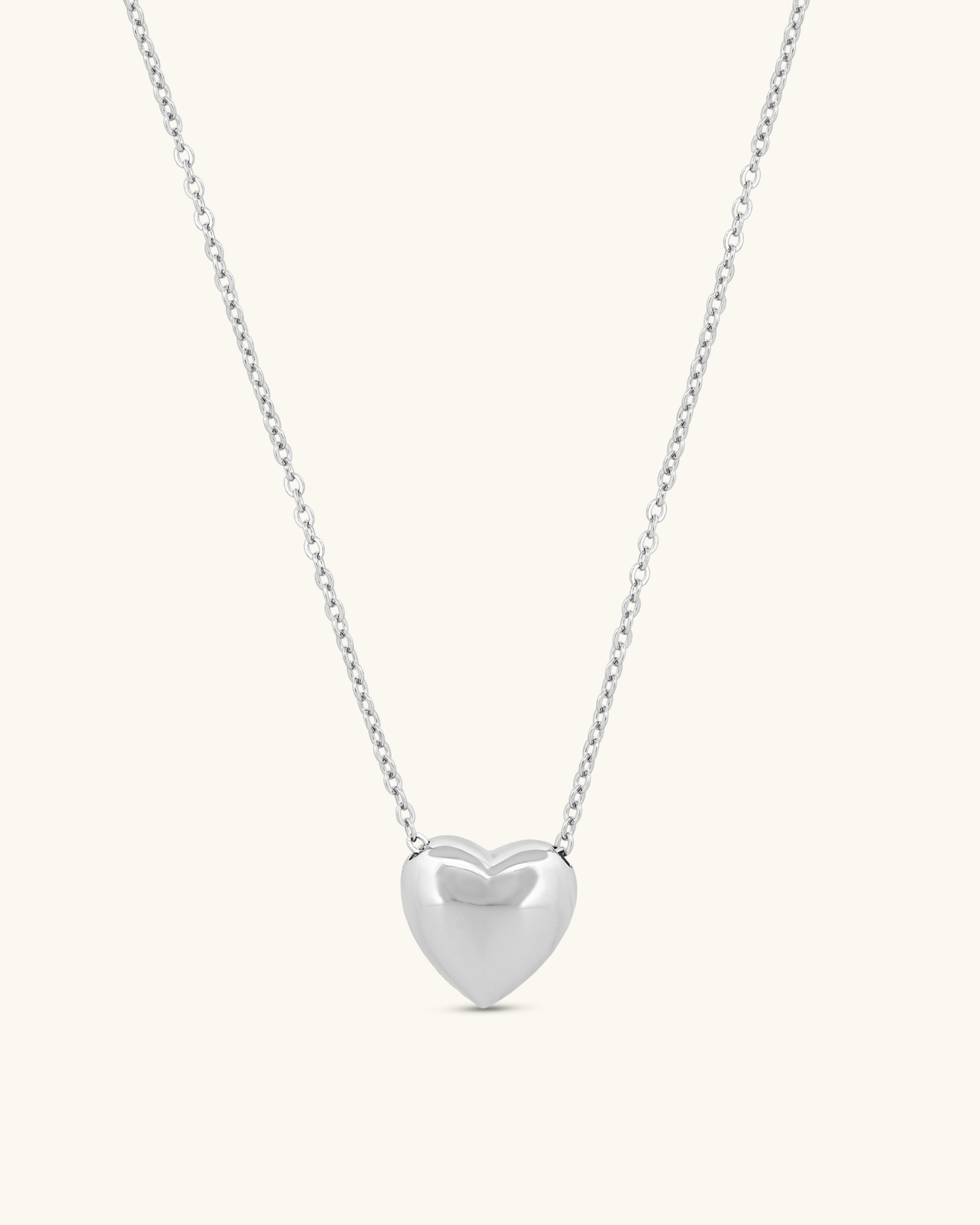 Puffed Up Heart Necklace