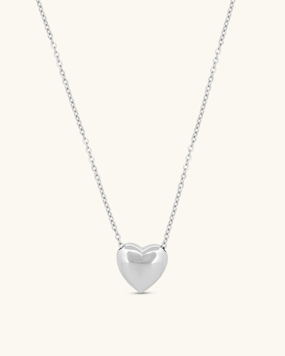 Puffed Up Heart Necklace