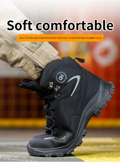 Heavy-Duty High-Quality Steel Toe Men's Work Boots