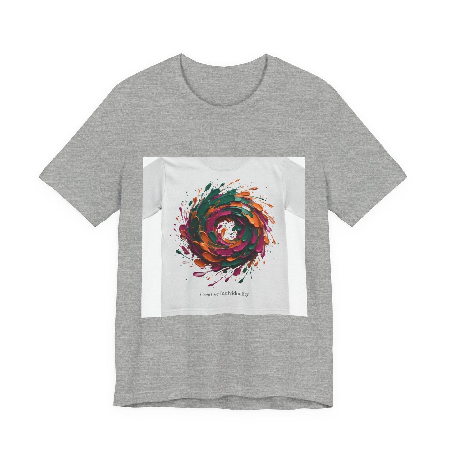 Abstract Floral Swirl Tee | Painterly Brushstroke Apparel, Artsy Graphic Design