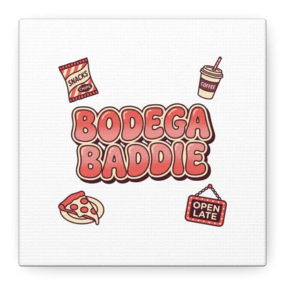 Bodega Baddie Matte Canvas, Stretched | NYC Y2K Corner Store Vibes
