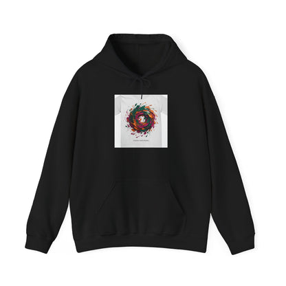 Painterly Abstract Floral Swirl Hoodie | artsy brushstroke apparel