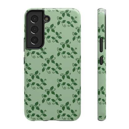 Pothos Pattern Phone Case – Dual Layer Protective Cover