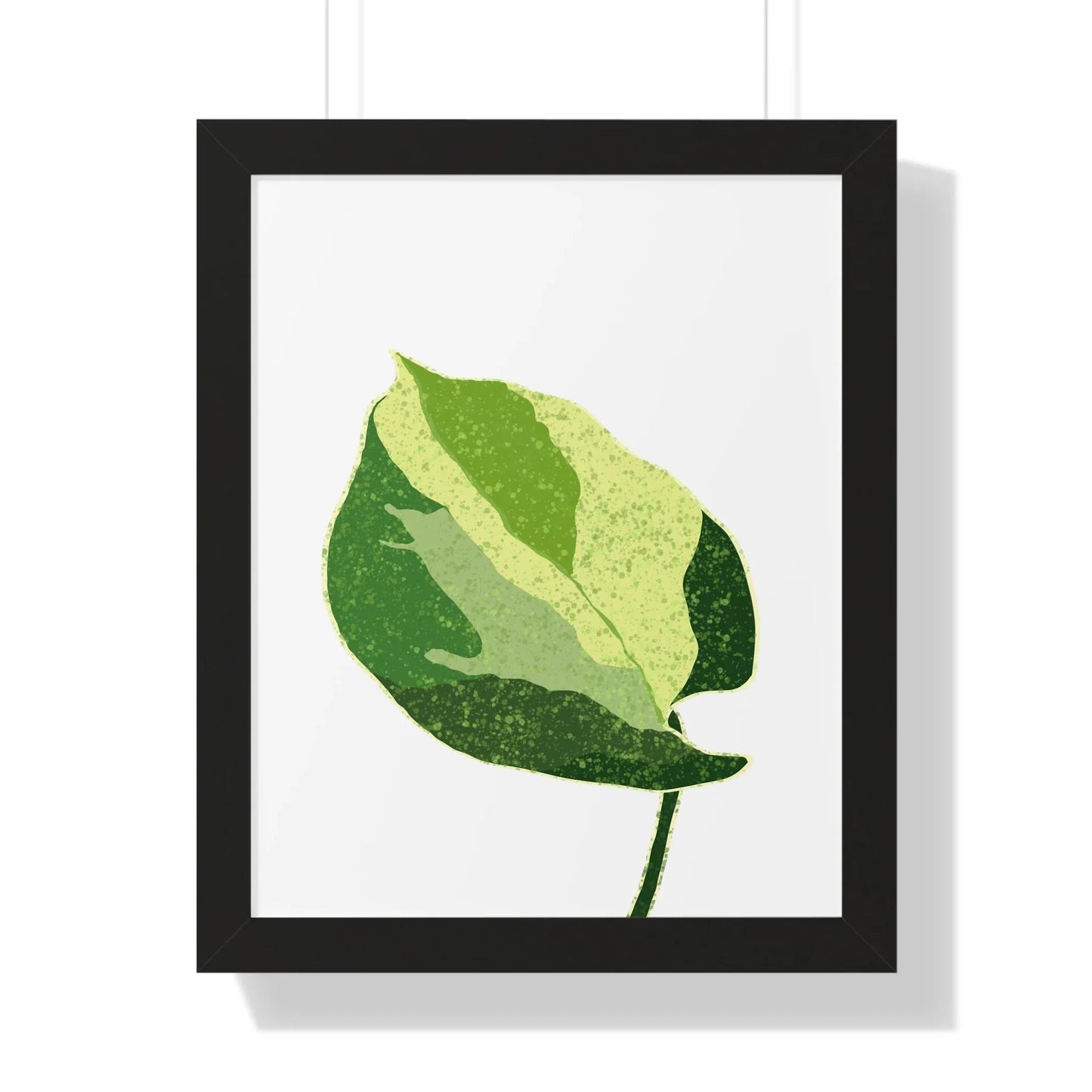 Manjula Pothos Illustrated Framed Print – Botanical Wall Art