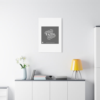 handwritten faith ribbon Canvas | sketch aesthetic, doodle design
