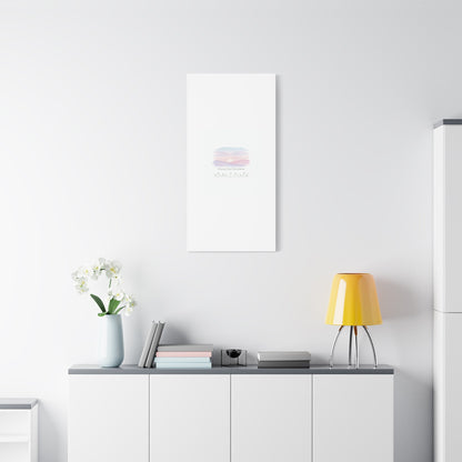 Choose Your Intentions Canvas, soft wellness poster, pastel gradient mindfulness art