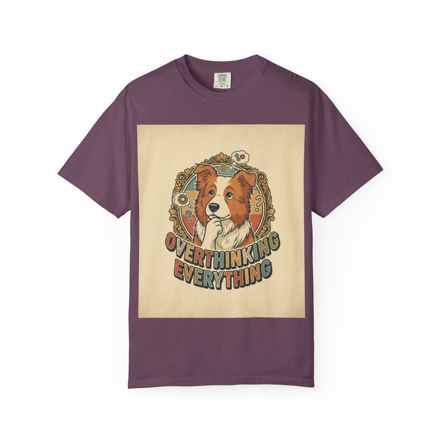Overthinking Overrated Dog T-Shirt — Funny Dog Graphic Tee