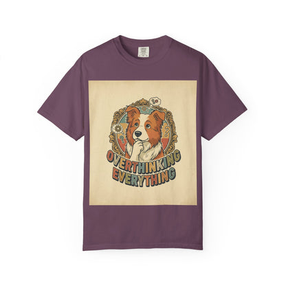 Overthinking Overrated Dog T-Shirt — Funny Dog Graphic Tee