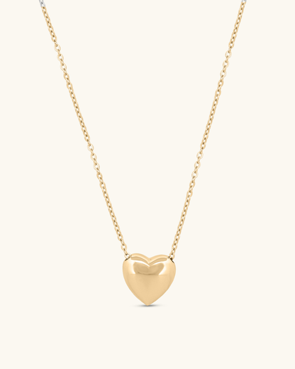 Puffed Up Heart Necklace