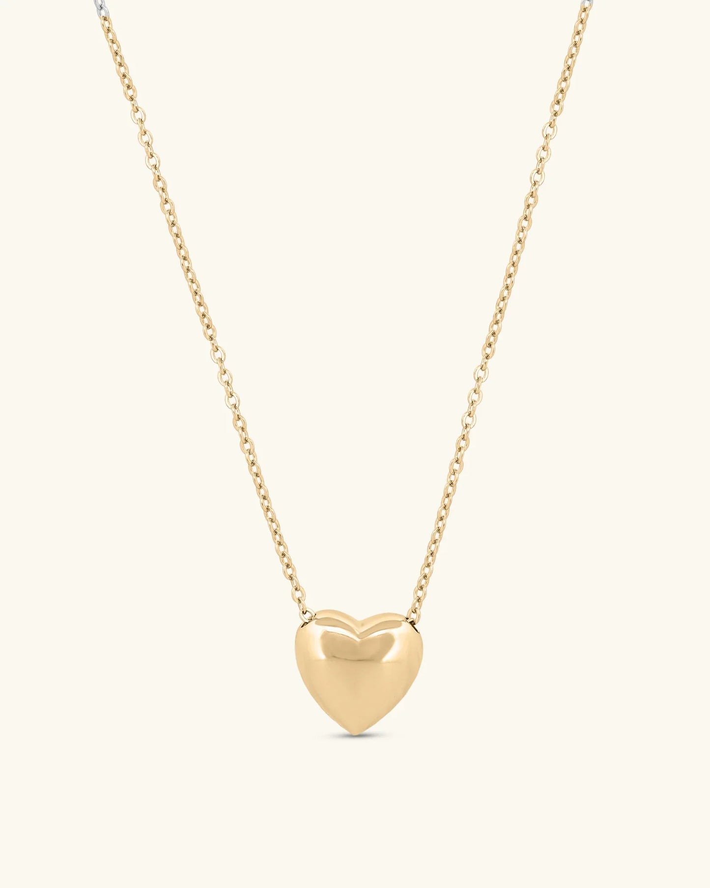 Puffed Up Heart Necklace