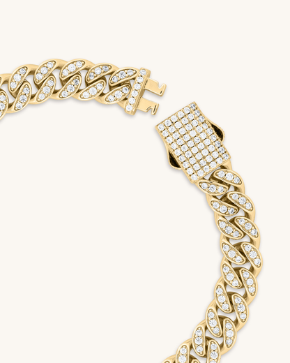 8mm Monaco Cuban Bracelet