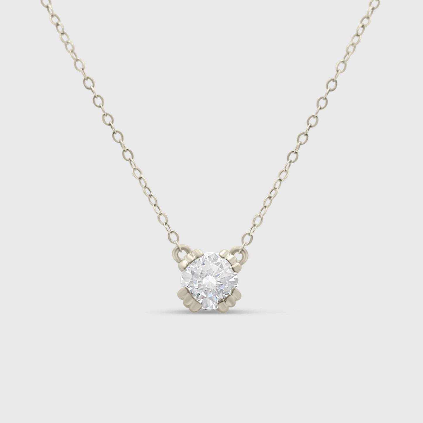 “Elise” Necklace- Moissanite Collection