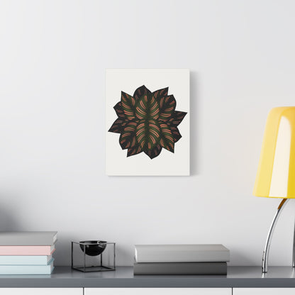 Calathea Pinstripe Canvas Print – Botanical Wall Art