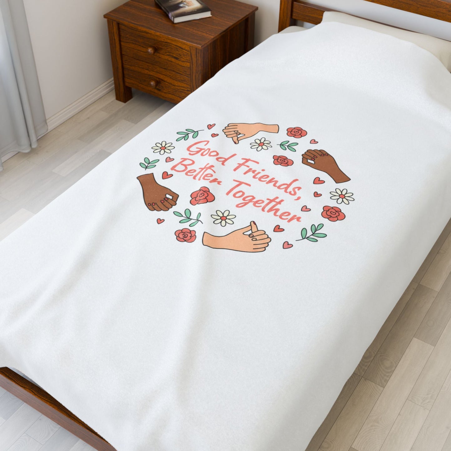 Good Friends Better Together Blanket | Friendship Valentine, Platonic Love