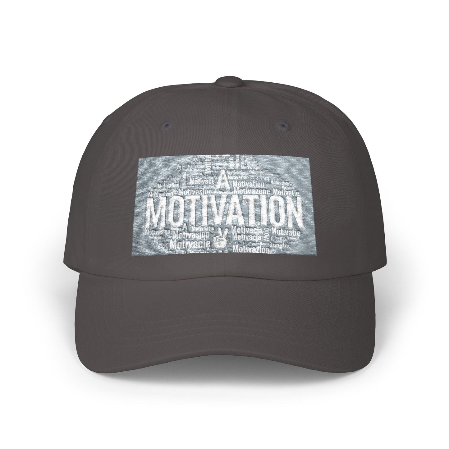 Motivation Is a Universal Language Dad Cap — Classic Embroidered Baseball Hat