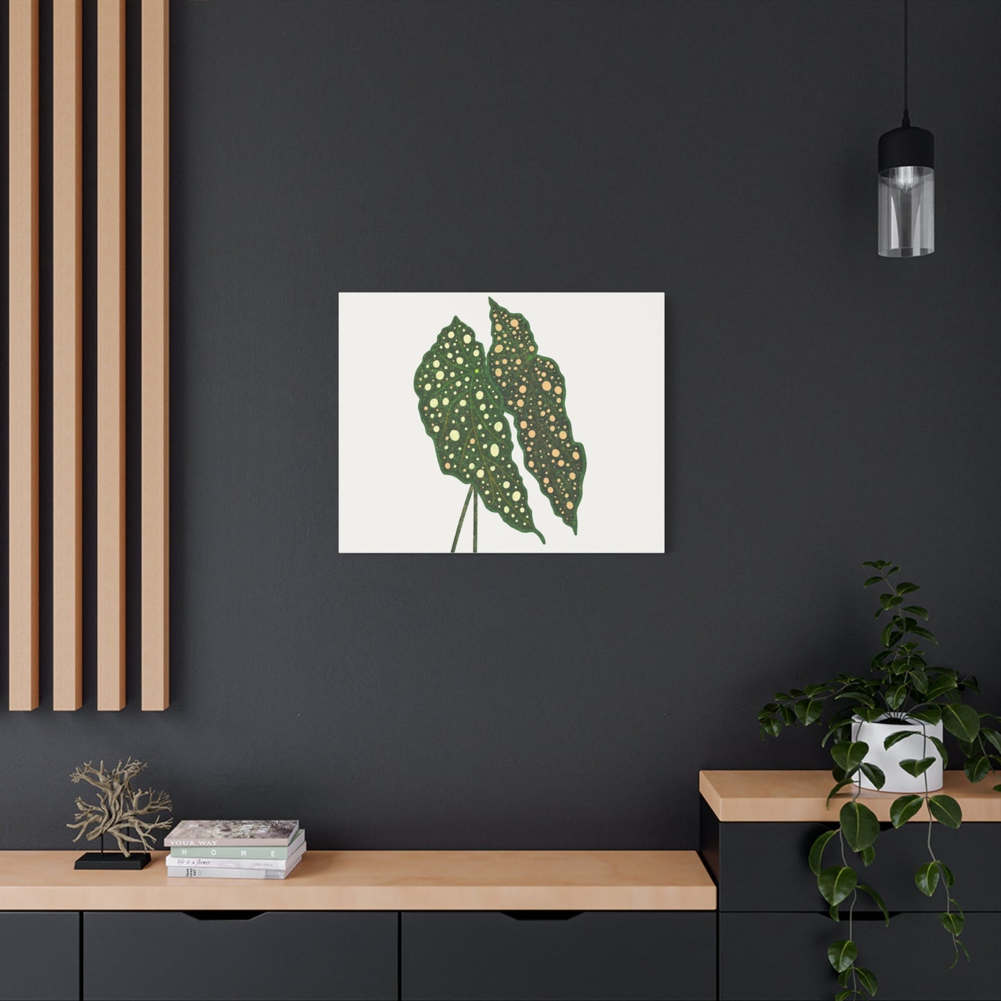 Begonia Maculata Canvas Print – Botanical Wall Art