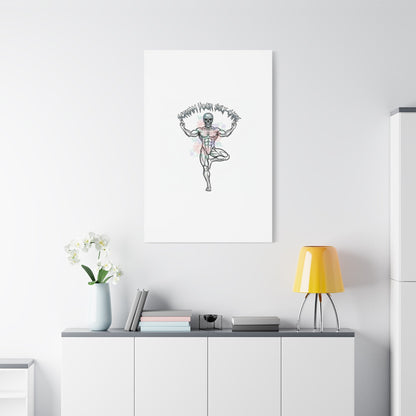 Scream Your Self-Care Canvas | Heavy Metal Wellness, Gothic Wellness Quote
