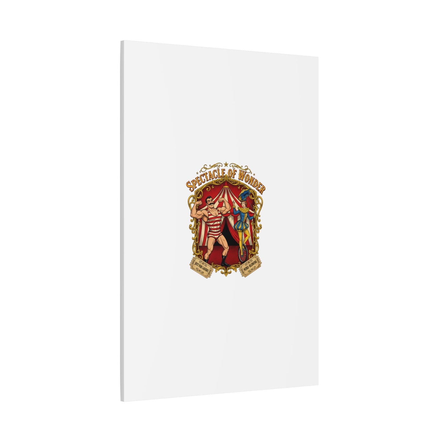 Spectacle of Wonder Circus Art Print, Canvas | Vintage Carnival Design