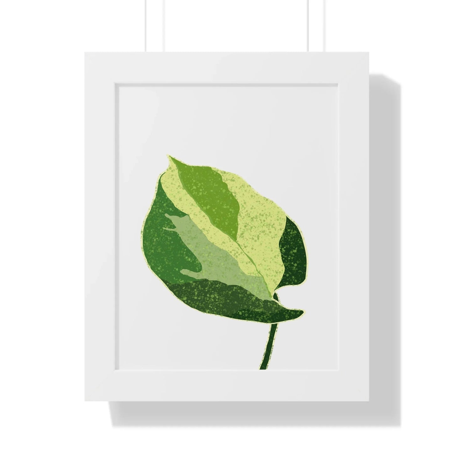 Manjula Pothos Illustrated Framed Print – Botanical Wall Art