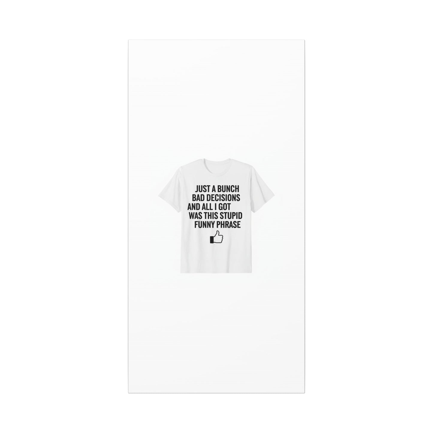 self-deprecating quote Canvas | sarcastic introvert wall art, anxiety humor