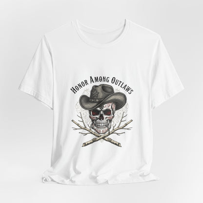 Western Skull Art Tee | cowboy horror shirt, gothic Americana