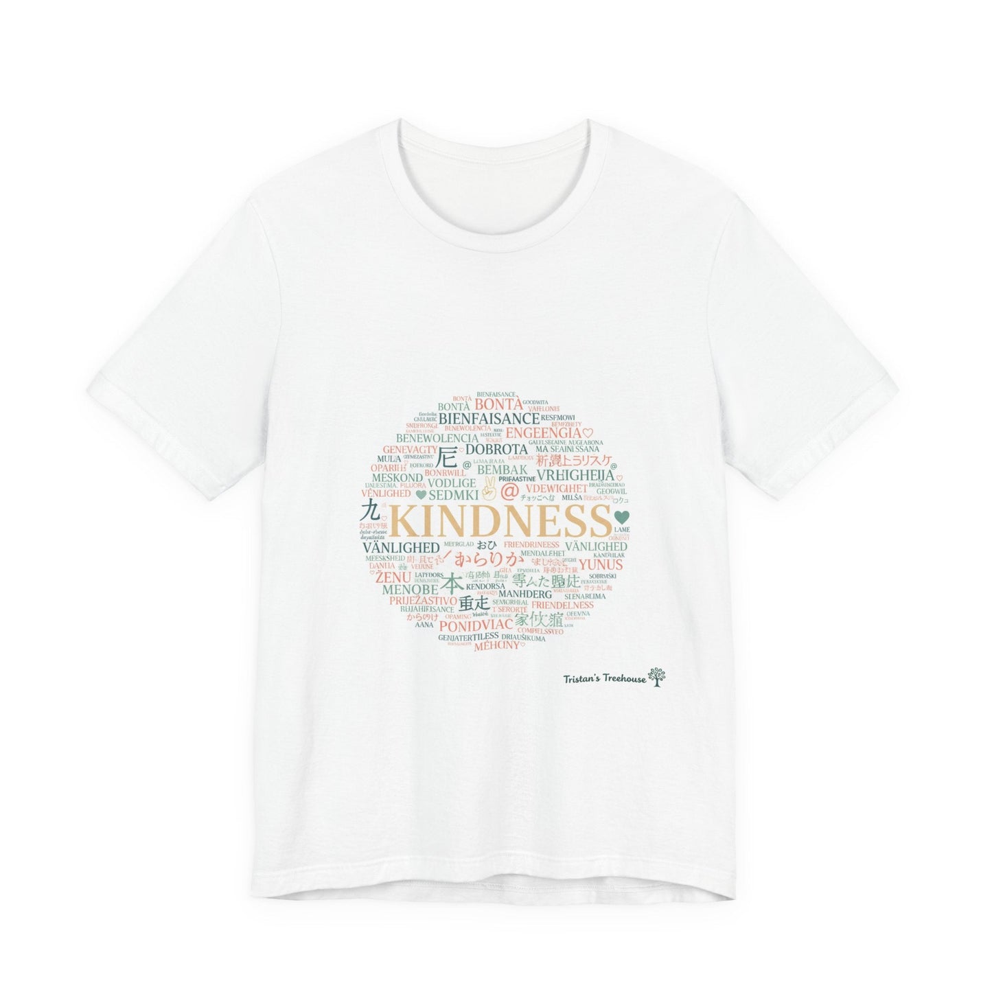 Kindness Word Cloud Tee | Fresh Start Minimalism, reset mode apparel