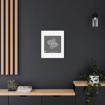 handwritten faith ribbon Canvas | sketch aesthetic, doodle design