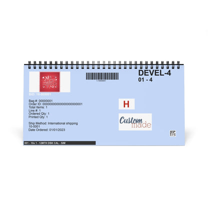 Desktop Calendar 6 7— “I Am With 7” Red Love Design