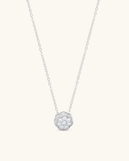 Solitaire Cut Flower Necklace